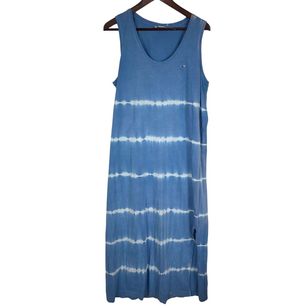Vineyard Vines Tie Dye Striped Sleeveless Dress Women's Large